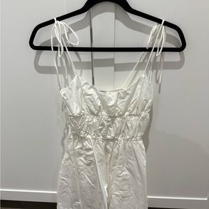 Princess Polly Cream Dress with Tie Straps